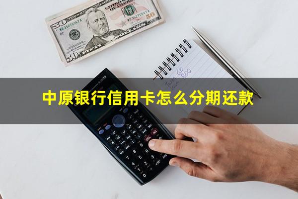 中原银行信用卡怎么分期还款